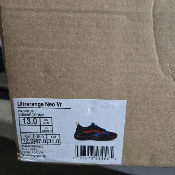 Vans Ultrarange Neo Vr3 Men Size 13 Vr3Cush Black Blue Red 072025